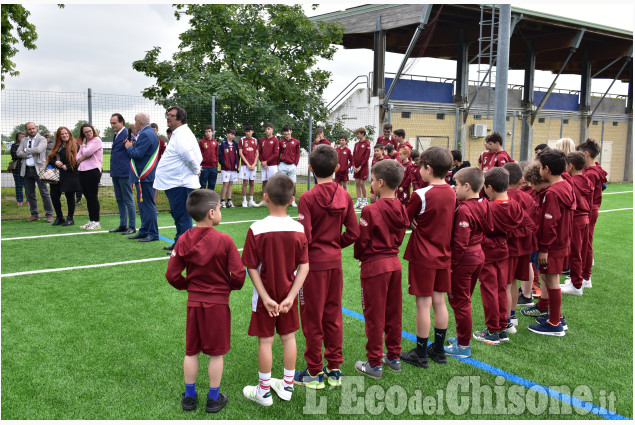 Cumiana: il Presidente della Regione Alberto Cirio inaugura il nuovo campo in sintetico