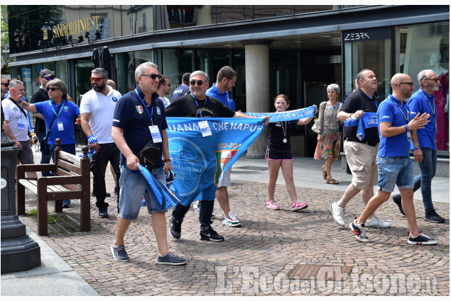 Festa: 5° raduno Unione azzurra nel mondo, Club Amici del Napoli a Pinerolo