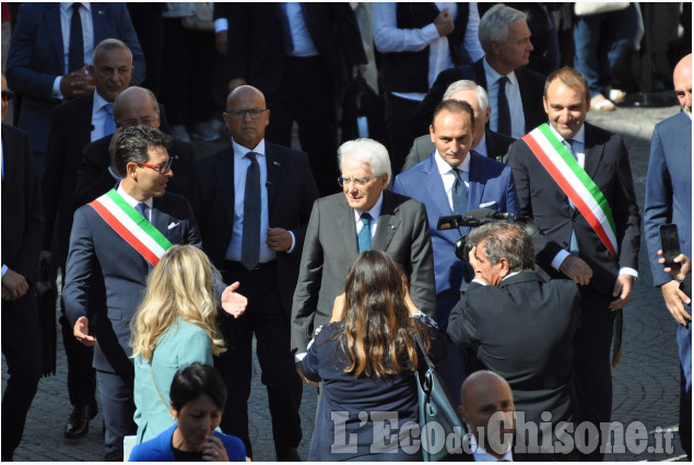 Le immagini: Mattarella a Torre Pellice, accolto dalle comunità del Pinerolese