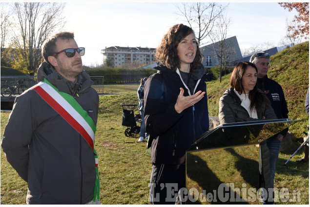 Pinerolo inaugurazione 43 piante per le vittime del ponte Morandi