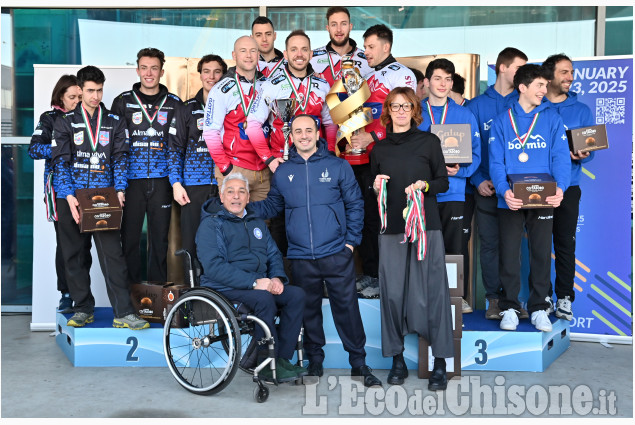 Curling,Pinerolo i titoli italiani assoluti: Sporting Pinerolo e Team Dolomiti
