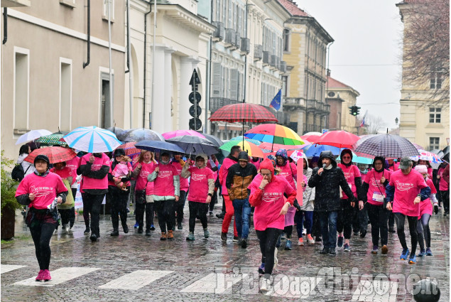 Pinerolo:  Just the Woman ,la corsa sotto la pioggia