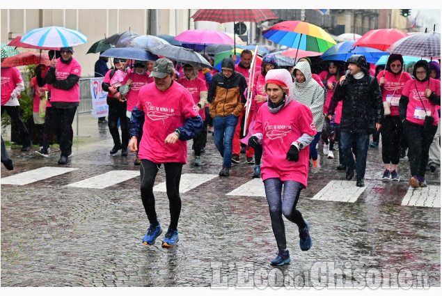 Pinerolo:  Just the Woman ,la corsa sotto la pioggia