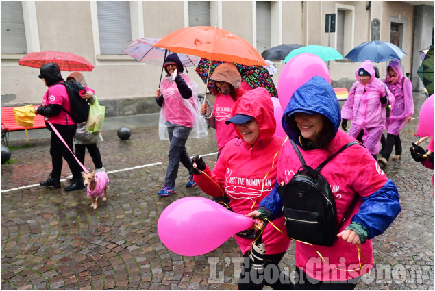 Pinerolo:  Just the Woman ,la corsa sotto la pioggia