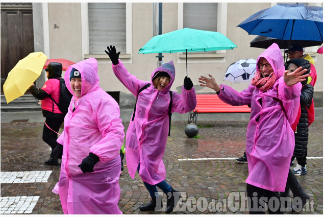 Pinerolo:  Just the Woman ,la corsa sotto la pioggia