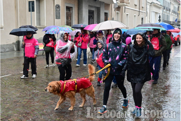 Pinerolo:  Just the Woman ,la corsa sotto la pioggia