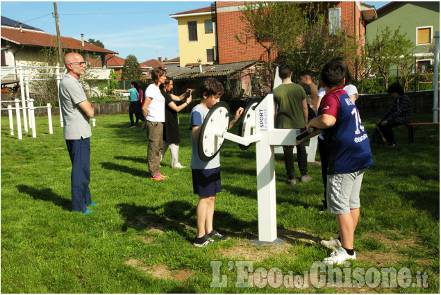 Piobesi: inaugurato il nuovo parco fitness