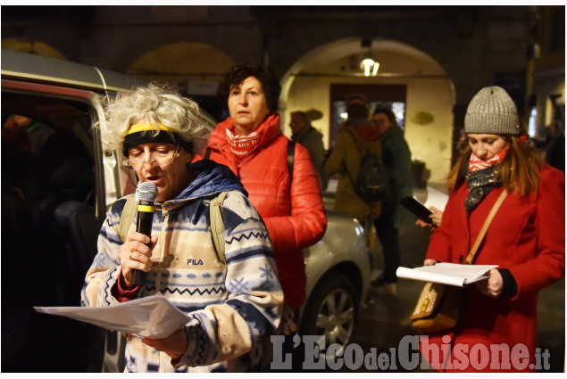 Pinerolo:Fiaccolata per il 25 Aprile in piazza Facta