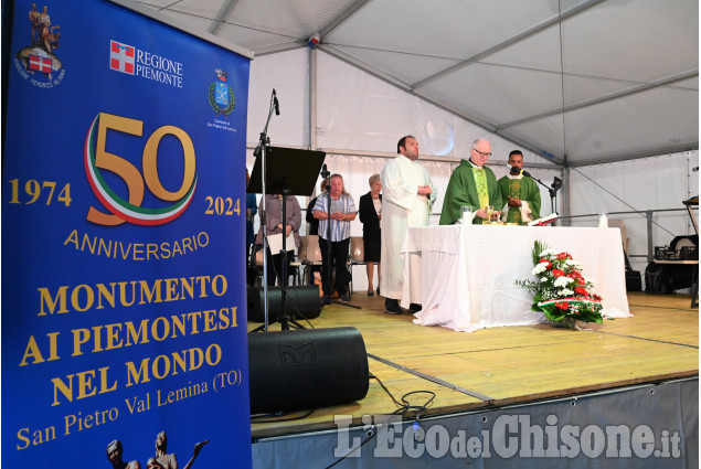 San Pietro Val Lemina ,50°Anniversario del Monumento "Piemontesi nel Mondo" 
