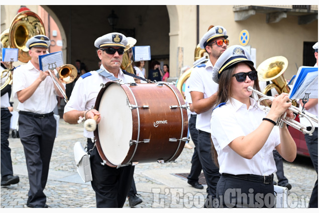 Frossasco: Quattro bande musicali per festeggiare la Filarmonica Pinerolese