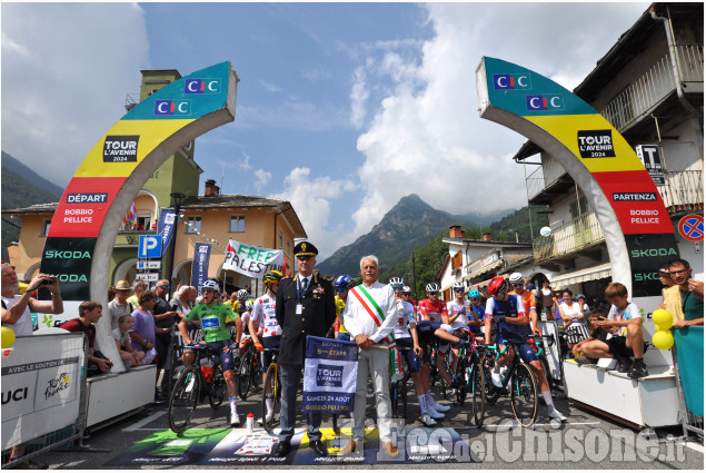 Tour de l’Avenir, la partenza della tappa n. 6 da Bobbio Pellice