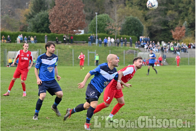 Calcio Prima categoria: colpaccio Luserna a Perosa, vince e va in testa al campionato
