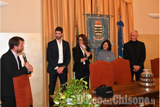 Andrea Vavassori e il padre Davide premiati dalla Città di Pinerolo
