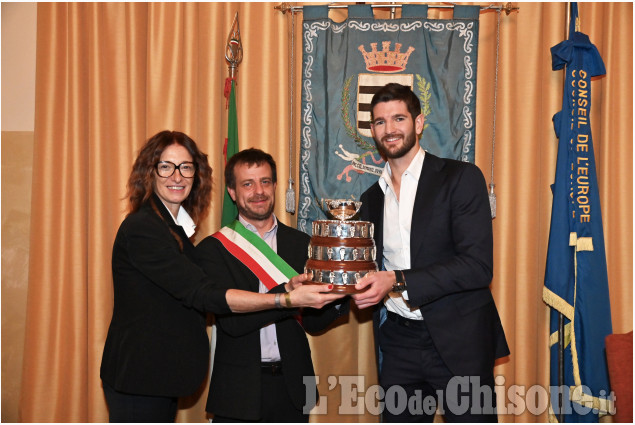 Andrea Vavassori e il padre Davide premiati dalla Città di Pinerolo
