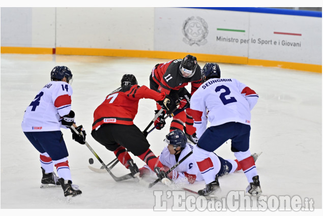 Hockey ghiaccio, Canada-Corea del Sud all'Ice Stadium