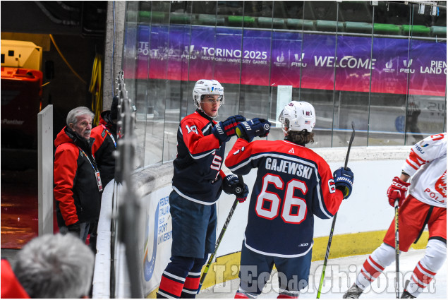 Universiadi: Hockey Usa vs Polonia 