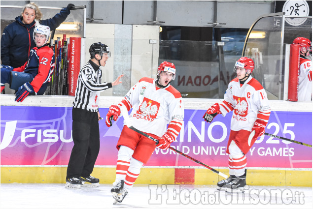 Universiadi: Hockey Usa vs Polonia 