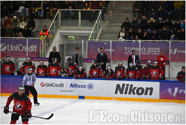 Pinerolo:Universiadi Hockey,  Svezia- Canada 