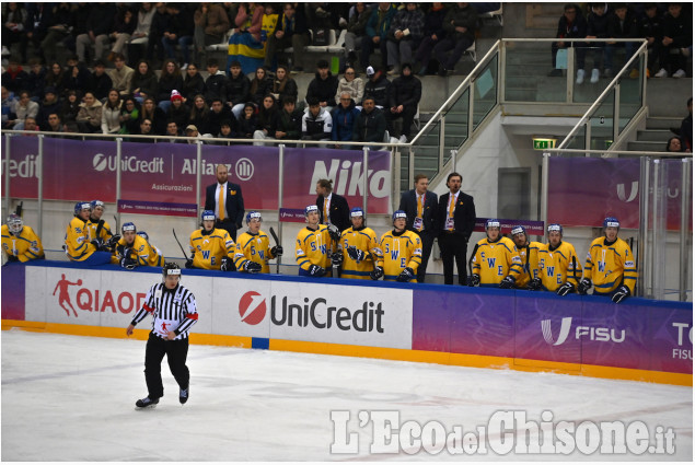 Pinerolo:Universiadi Hockey,  Svezia- Canada 