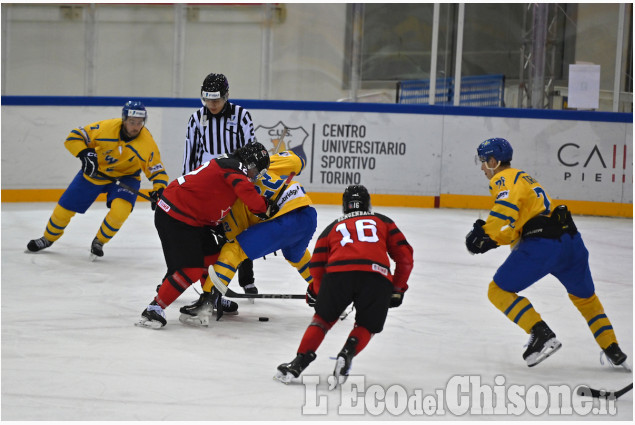 Pinerolo:Universiadi Hockey,  Svezia- Canada 