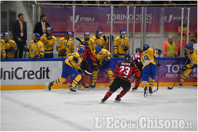 Pinerolo:Universiadi Hockey,  Svezia- Canada 