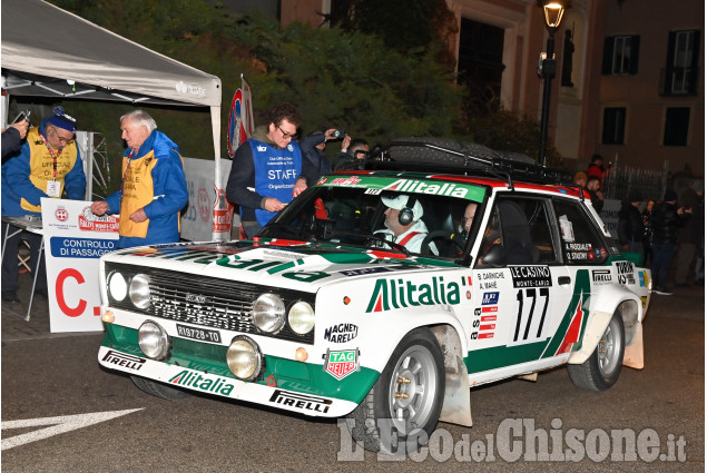 Pinerolo, il passaggio del "Rallye Historique Monte-Carlo"