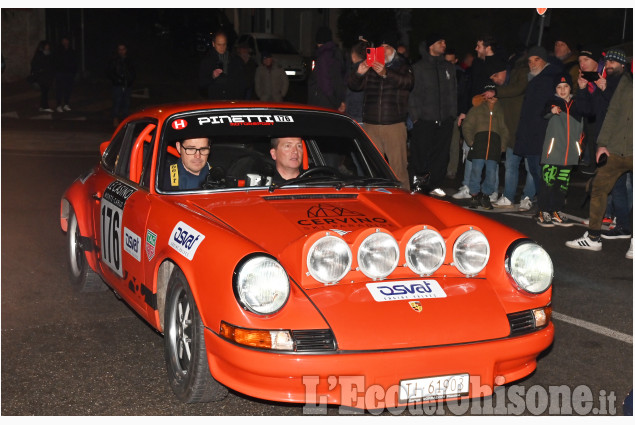 Pinerolo, il passaggio del "Rallye Historique Monte-Carlo"