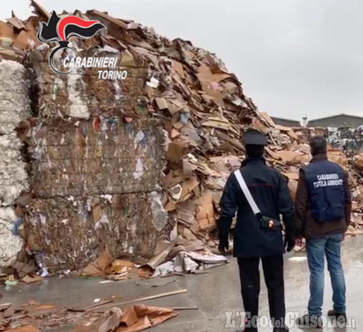 Piobesi: 500 tonnellate di rifiuti stoccati irregolarmente, marito e moglie denunciati