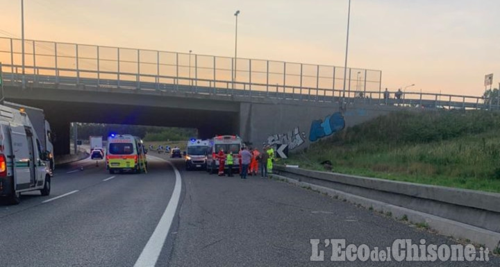 Nichelino: auto contro moto, muore 41enne sulla tangenziale allo svincolo di Stupinigi