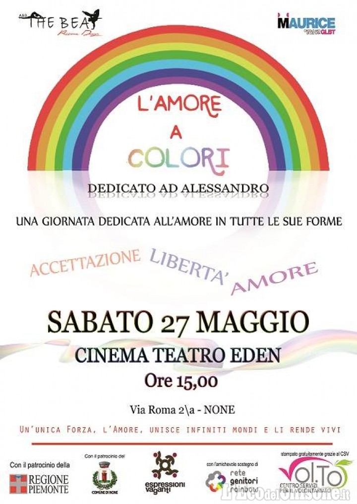 None: sabato 27 maggio &quot;L&#039;Amore a colori, dedicato ad Alessandro&quot;