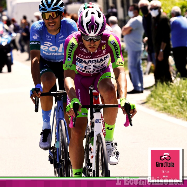 Giro d'Italia, Umberto Marengo si gode il primato nella classifica traguardi volanti: altri 191 km di fuga