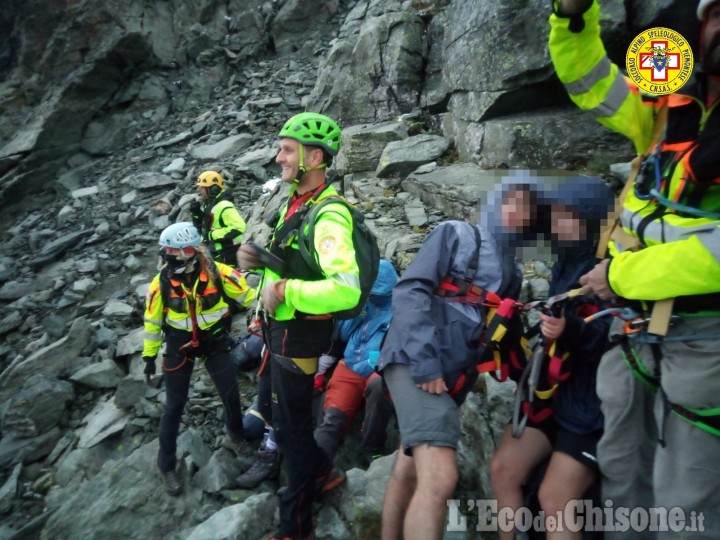 Recuperati da Soccorso alpino e Vigili del fuoco gli scout bloccati sul monte Granero