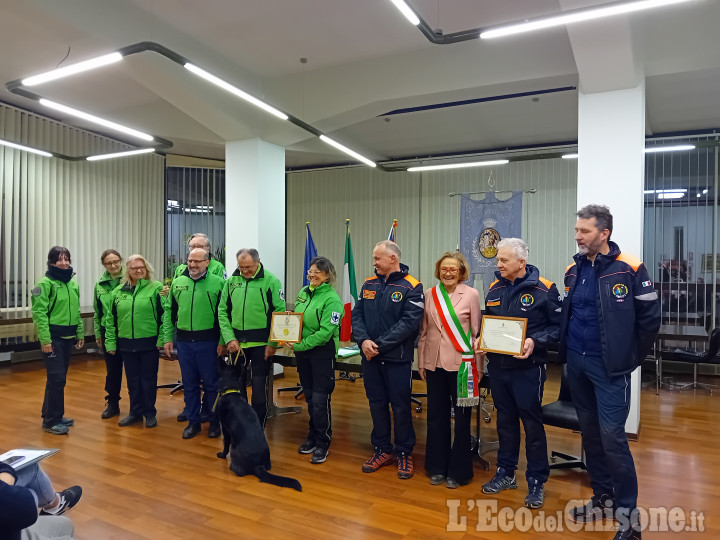 S. Secondo, il Comune ringrazia la squadra di Protezione Civile e l'unità cinofila Dino & Rumba