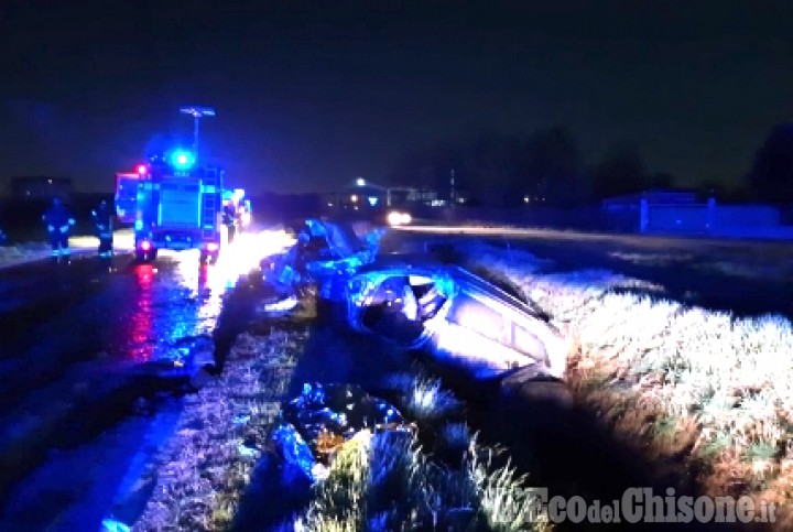 Nichelino: auto fuori strada, ferito 31enne russo