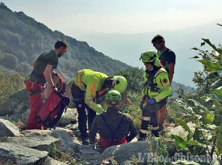 Sanfront: scalatore ferito alla falesia, recuperato dai soccorritori