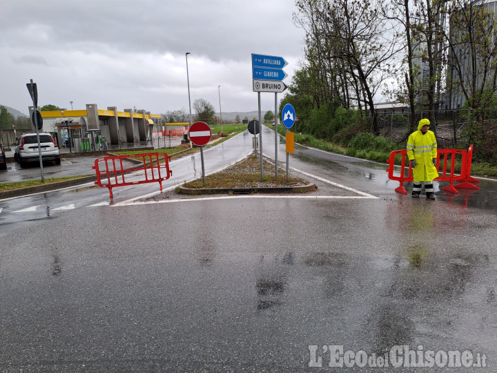 Allarme maltempo: disagi e alcune strade chiuse a Piossasco, Rivalta e Volvera