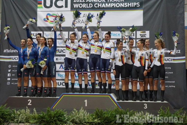 Ciclismo femminile, brilla l'argento del quartetto inseguimento ai mondiali con la tranese Sanfilippo