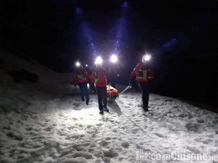 Escursionista ferito sui monti di Coazze salvato dal Soccorso alpino