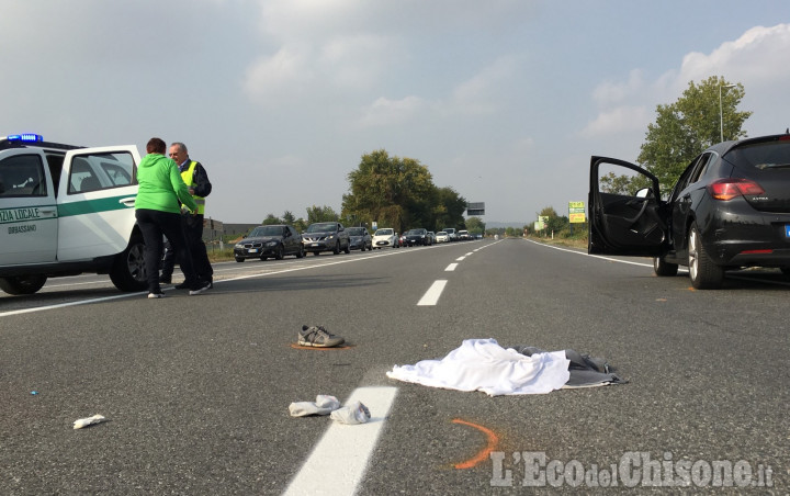 Orbassano: investito sulla Circonvallazione esterna, grave 84enne