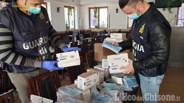 400mila mascherine importate illegalmente, maxi sequestro anche in un sushi restaurant di Orbassano