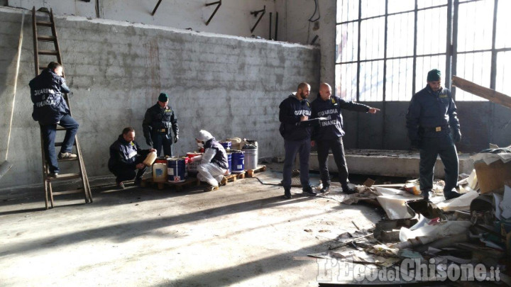 Blitz delle Fiamme Gialle, sequestrati rifiuti pericolosi anche a Candiolo