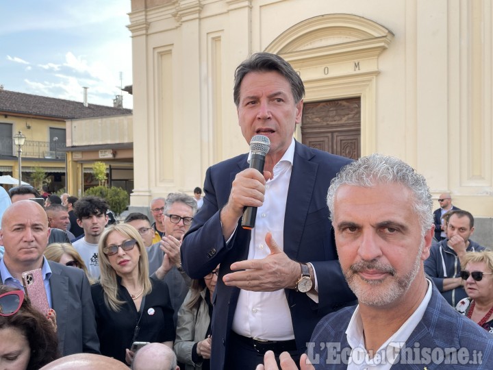 Elezioni a Orbassano: l’ex premier Conte in piazza per lanciare il Movimento 5 Stelle