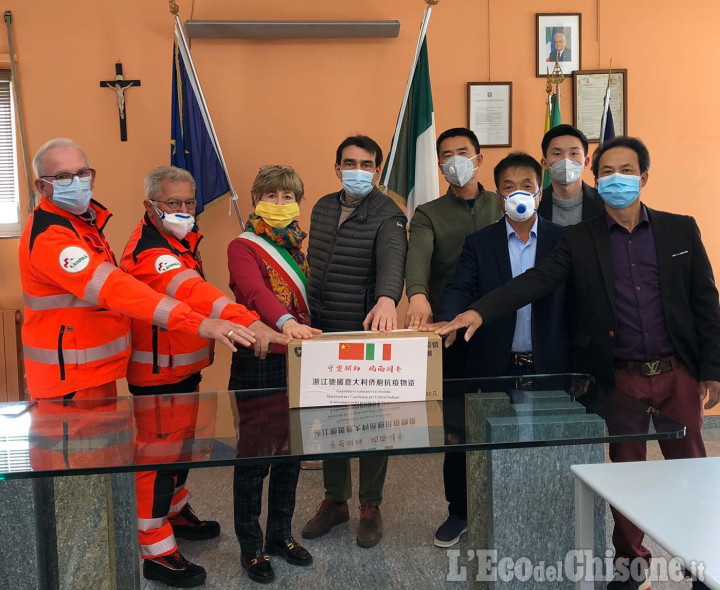 Bagnolo, donate 500 mascherine dall'Associazione Italia - Cina di Cuneo