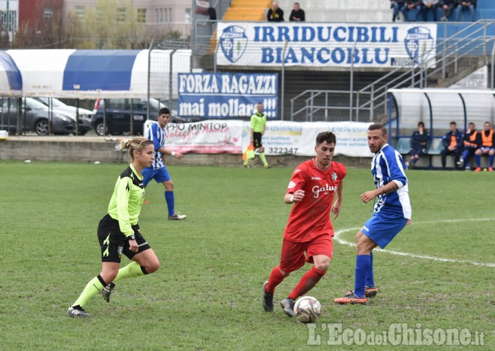 Calcio: nel turno infrasettimanale pari Pinerolo, torna alla vittoria Moretta