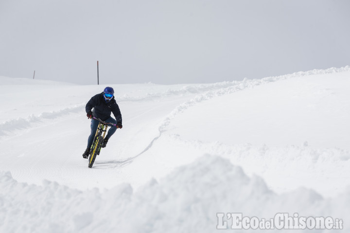 Crissolo: un weekend in mountain bike sulla neve