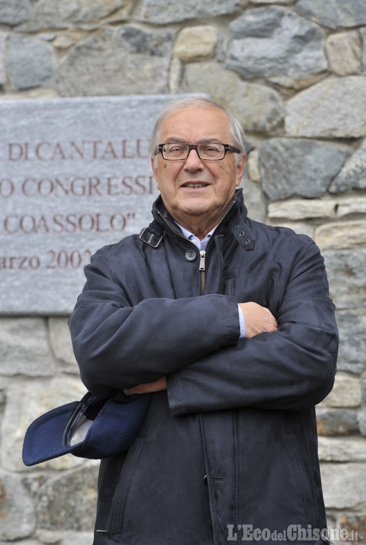 Giustino Bello è sindaco di Cantalupa: ha 80 anni, di cui 50 trascorsi in Comune