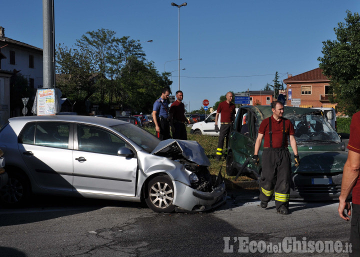 Scontro fra auto al ponte di Bibiana, ferita una bimba di due anni