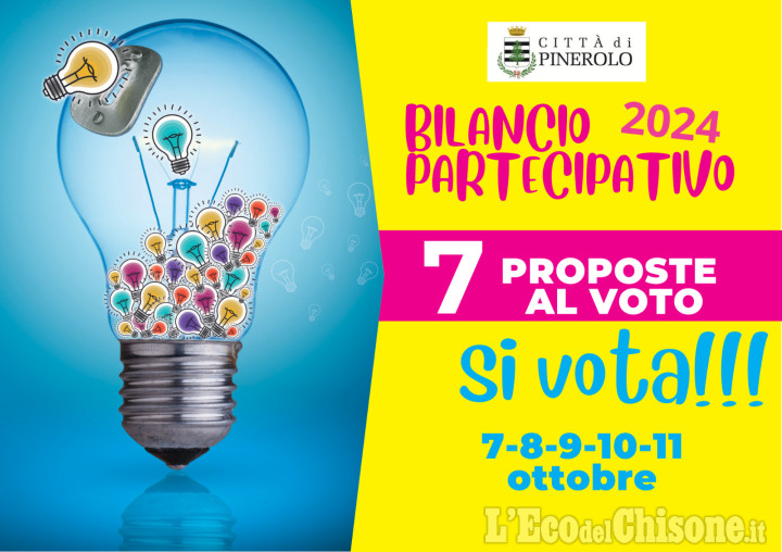 Pinerolo, Bilancio Partecipativo 2024: il link per votare uno dei sette progetti
