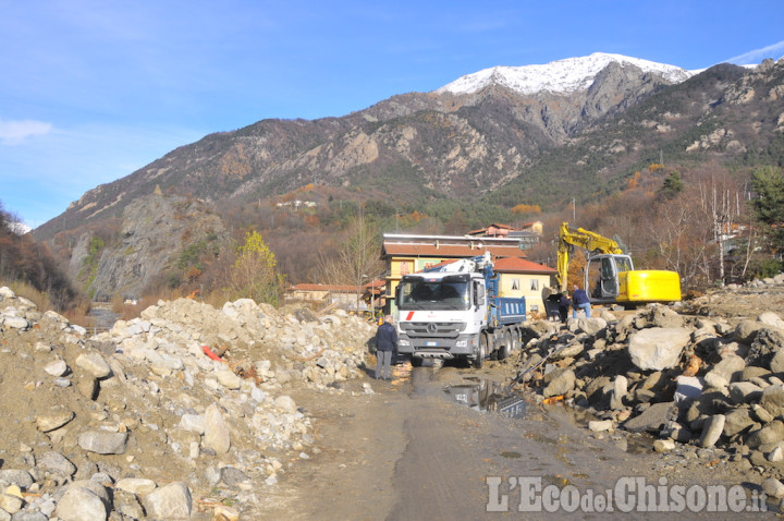 Alluvione in Val Chisone: la Sr 23 riaperta verso l&#039;alta valle per i residenti in tre fasce orarie