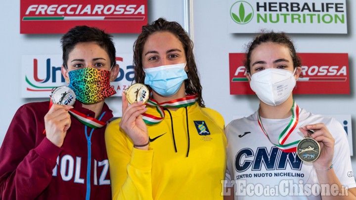 Nuoto, la nichelinese Giulia Vetrano brilla ancora ai tricolori in vasca corta di Riccione: è bronzo sui 400 sl